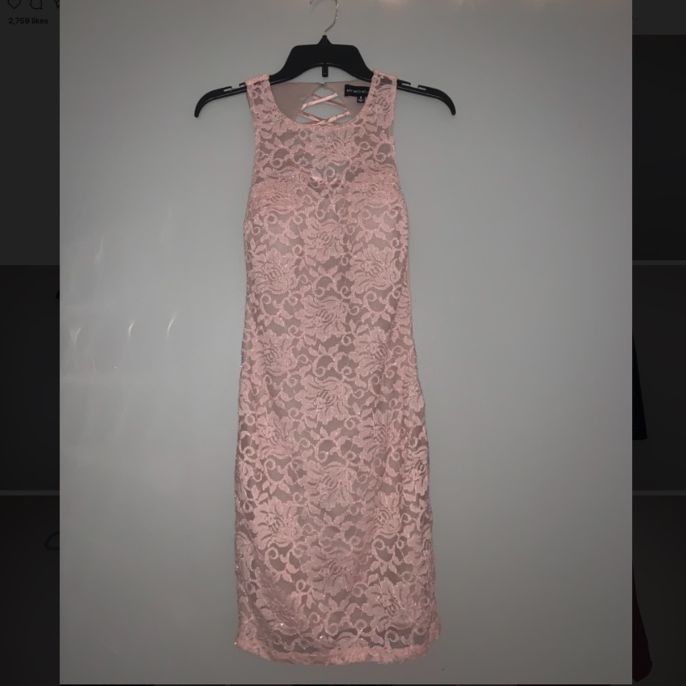 fancy pink dress